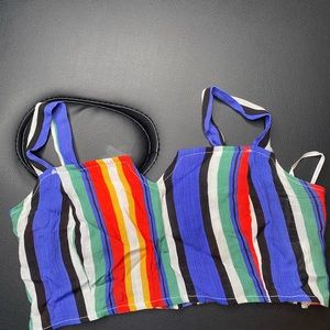 Colorful crop top